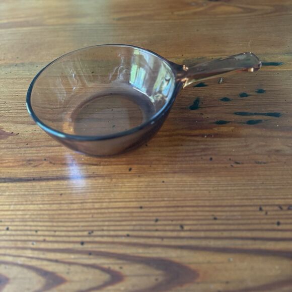 Pyrex Visions Cookware Amber .5 L Small Pot Sauce Pan NO Lid Made USA - Picture 2 of 8